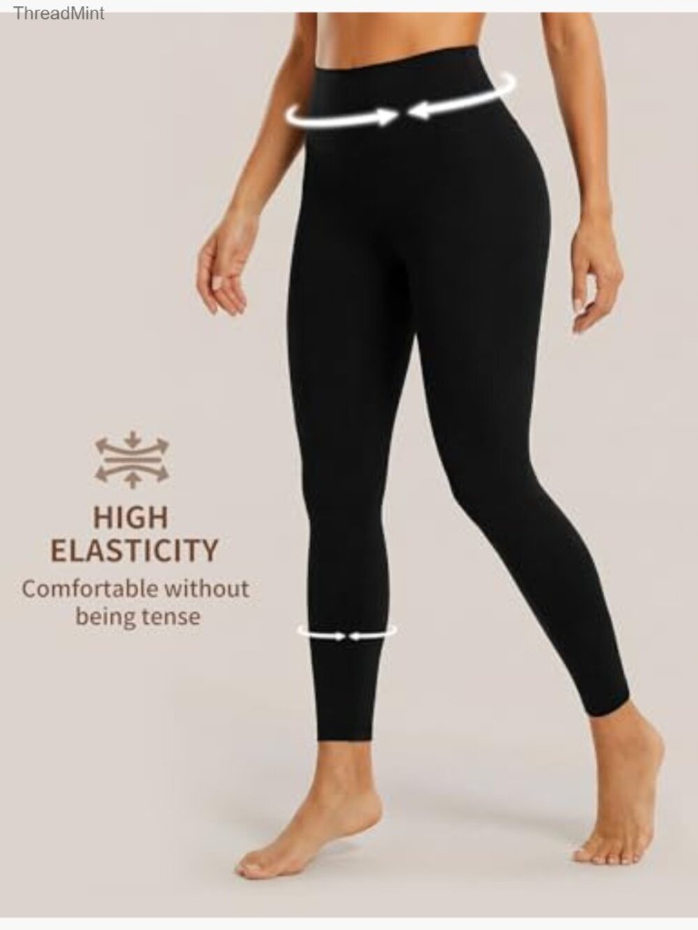 High Waisted Leggings Tummy Control Buttery Soft Yoga Pants for Women - Picture 4 of 7